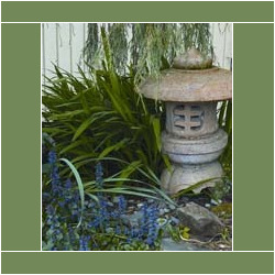 Garden art reflects the clients style.