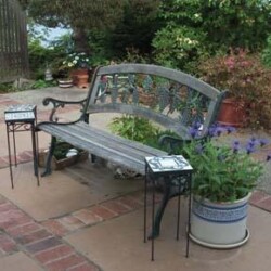 Garden art reflects the clients style.